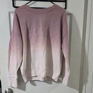 Maurices Blush and Cream Ombre Sweater